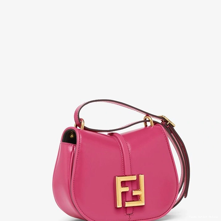 Affordable Leather Rose Calf Mini Bag Fendi C'mon In 0725